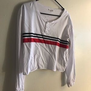 Long sleeve crop top